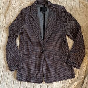 Sanctuary Brown Checkered Blazer
